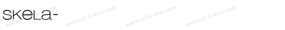 skela字体转换