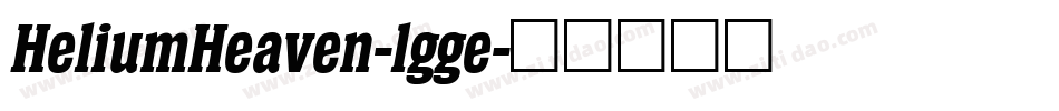 HeliumHeaven-lgge字体转换