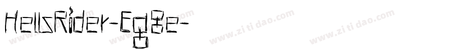 HellsRider-Eg8e字体转换