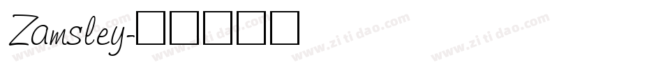 Zamsley字体转换