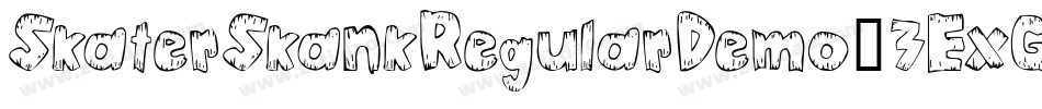SkaterSkankRegularDemo-3ExG字体转换