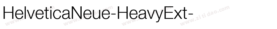 HelveticaNeue-HeavyExt字体转换