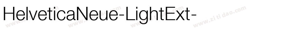 HelveticaNeue-LightExt字体转换