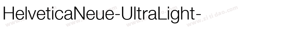 HelveticaNeue-UltraLight字体转换