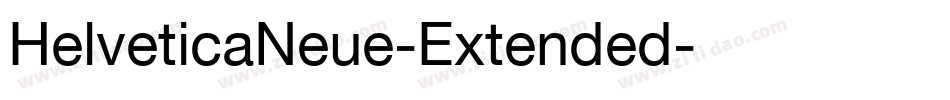 HelveticaNeue-Extended字体转换