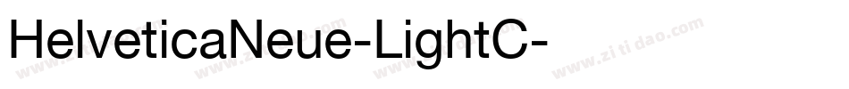 HelveticaNeue-LightC字体转换