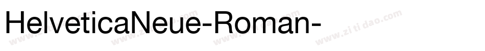 HelveticaNeue-Roman字体转换