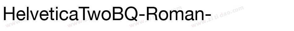 HelveticaTwoBQ-Roman字体转换