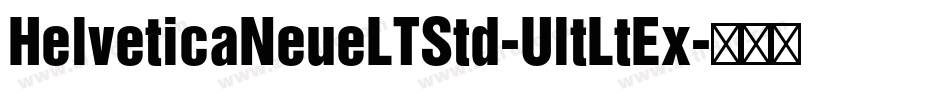 HelveticaNeueLTStd-UltLtEx字体转换