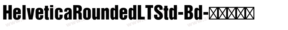 HelveticaRoundedLTStd-Bd字体转换