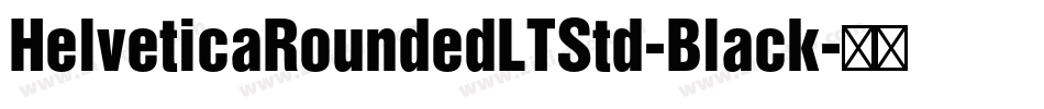 HelveticaRoundedLTStd-Black字体转换