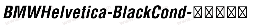 BMWHelvetica-BlackCond字体转换