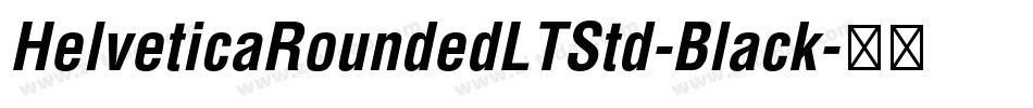 HelveticaRoundedLTStd-Black字体转换