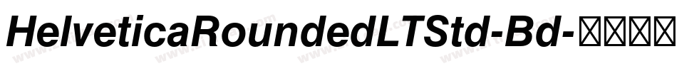 HelveticaRoundedLTStd-Bd字体转换