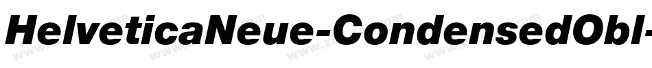 HelveticaNeue-CondensedObl字体转换