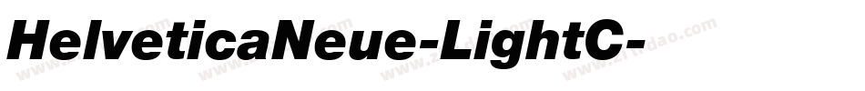 HelveticaNeue-LightC字体转换