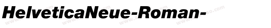 HelveticaNeue-Roman字体转换