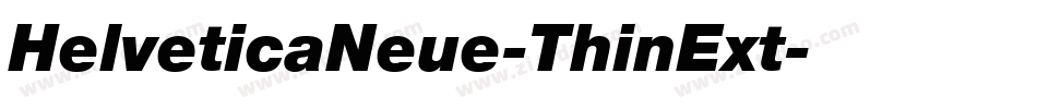 HelveticaNeue-ThinExt字体转换