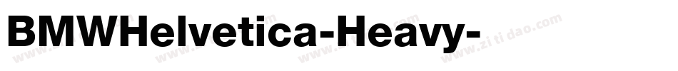 BMWHelvetica-Heavy字体转换