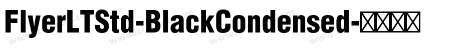 FlyerLTStd-BlackCondensed字体转换