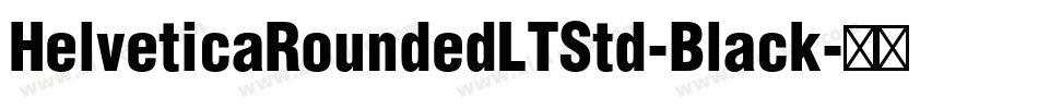 HelveticaRoundedLTStd-Black字体转换