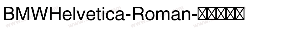 BMWHelvetica-Roman字体转换