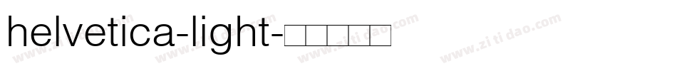 helvetica-light字体转换