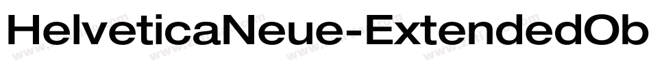 HelveticaNeue-ExtendedObl字体转换