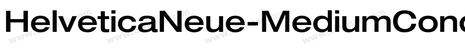 HelveticaNeue-MediumCondObl字体转换