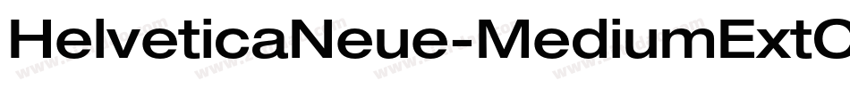 HelveticaNeue-MediumExtObl字体转换