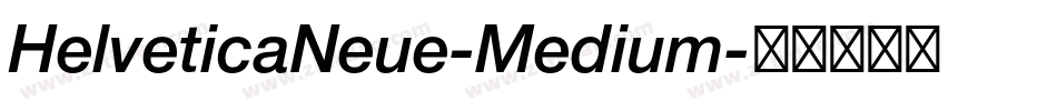 HelveticaNeue-Medium字体转换