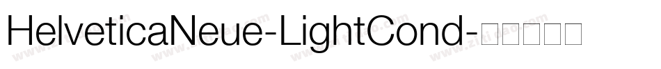 HelveticaNeue-LightCond字体转换