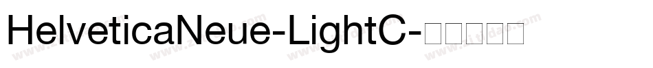 HelveticaNeue-LightC字体转换