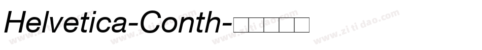 Helvetica-Conth字体转换