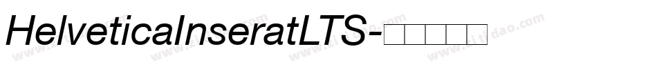 HelveticaInseratLTS字体转换