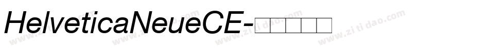 HelveticaNeueCE字体转换