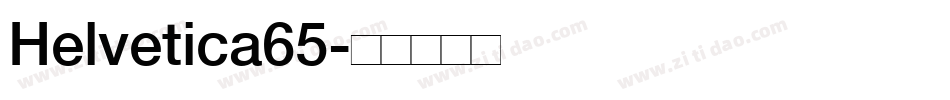 Helvetica65字体转换