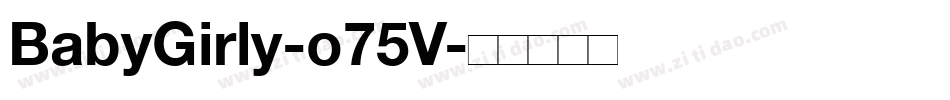 BabyGirly-o75V字体转换