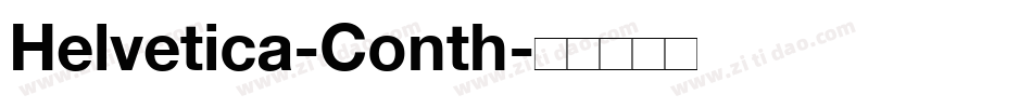 Helvetica-Conth字体转换