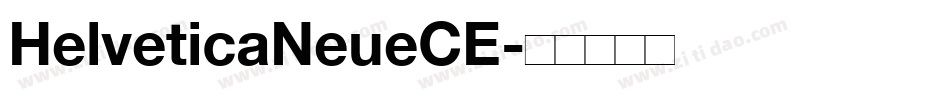 HelveticaNeueCE字体转换