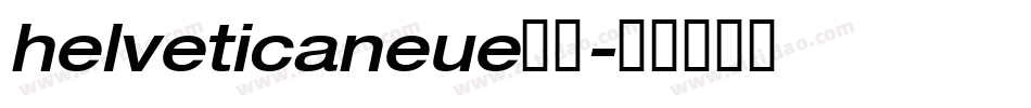 helveticaneue字体字体转换