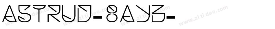 Astrud-8AYB字体转换