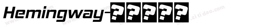 Hemingway字体转换