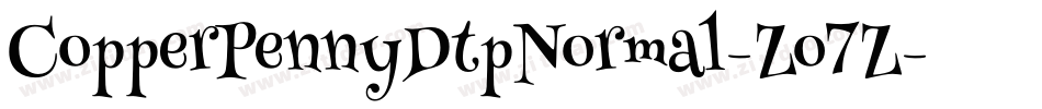 CopperPennyDtpNormal-Zo7Z字体转换