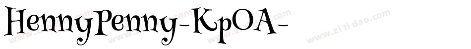 HennyPenny-Kp0A字体转换
