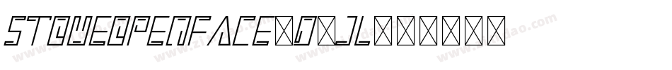 StoweOpenFace-d5jl字体转换