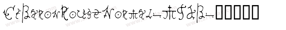 CfBaronRougeNormal-M9DB字体转换