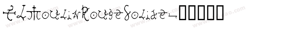 TLMoulinRougeSolide字体转换
