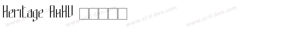 Heritage-RxXV字体转换