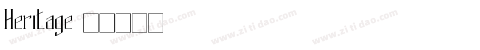 Heritage字体转换